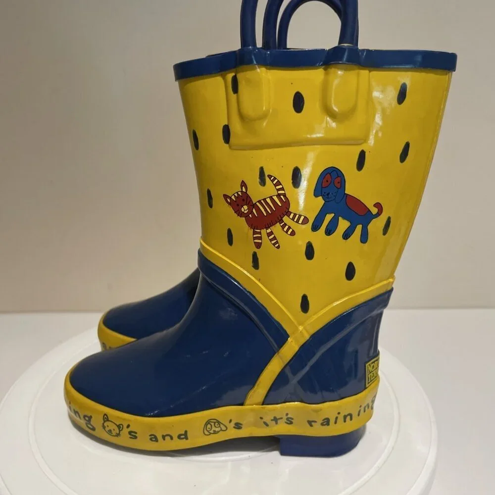 Northwest Territory Waterproof Rubber Boots Steel Shank Kids Size 9 Cats & Dogs